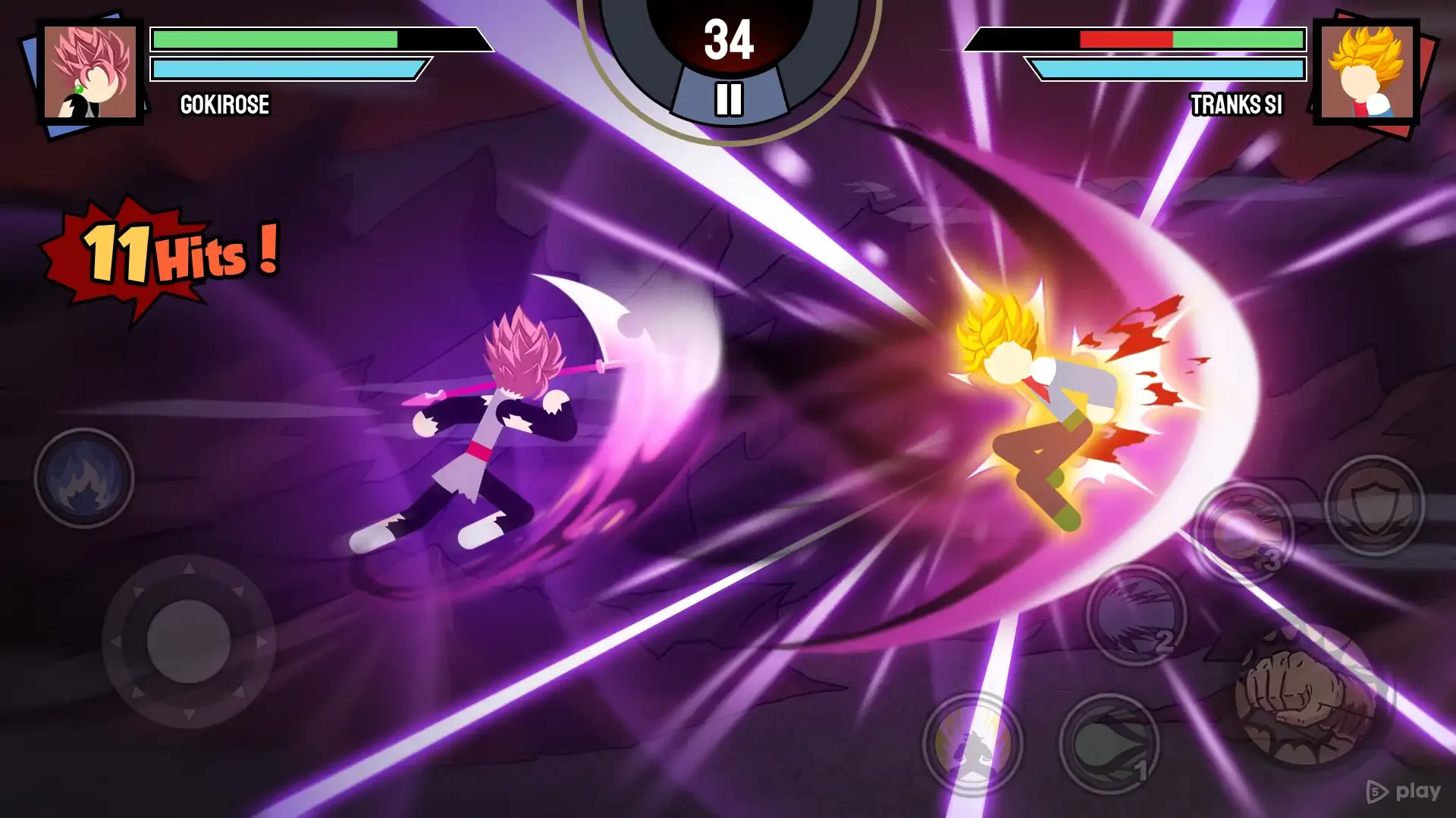 Stickman Warriors – Super Dragon Shadow Fight 1.9.5 APK [MOD money]