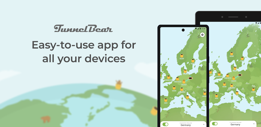 TunnelBear VPN v4.4.4 MOD APK [Premium Unlocked]