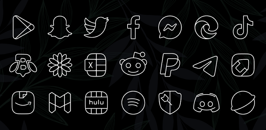 Vera Outline White Icon Pack APK v6.2.8 [Full Version]