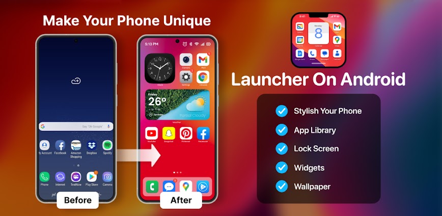 Launcher OS Pro Mod APK 5.2.8 [Premium Unlocked]