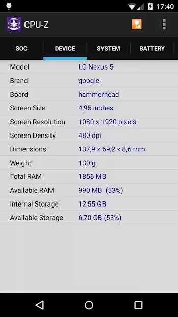 CPU-Z Premium 1.50 APK